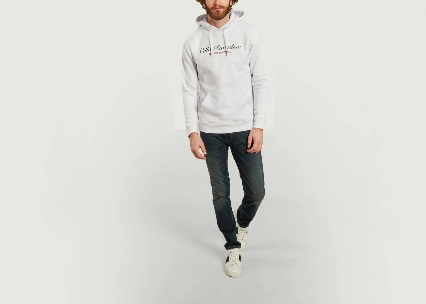 Harmony White Hooded Sweatshirt Villa Paradiso 3 Harmony White Hooded Sweatshirt Villa Paradiso