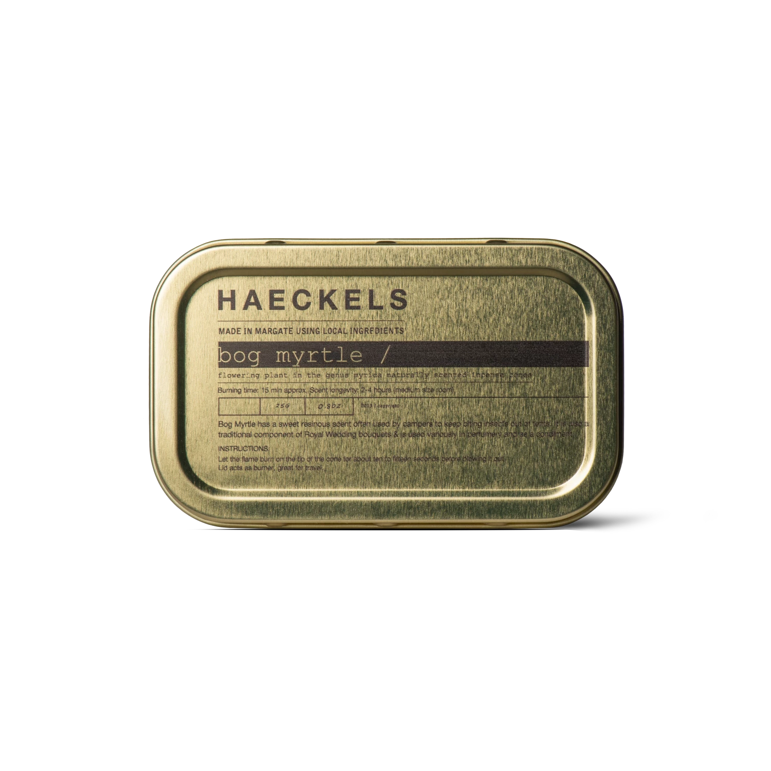 Haeckels Incense Cones Bog Myrtle 25 Gr 1 Haeckels Incense Cones Bog Myrtle 25 Gr