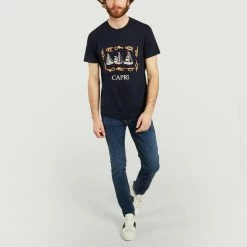 Harmony Navy Blue Capri T Shirt