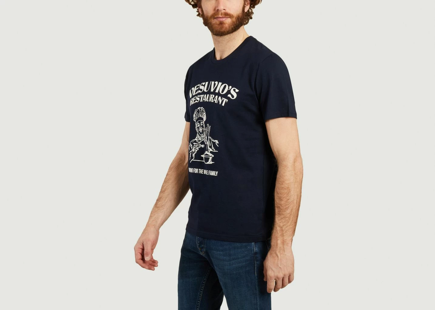 Harmony Navy Blue Restaurant Vesuvio T Shirt 1 Harmony Navy Blue Restaurant Vesuvio T Shirt