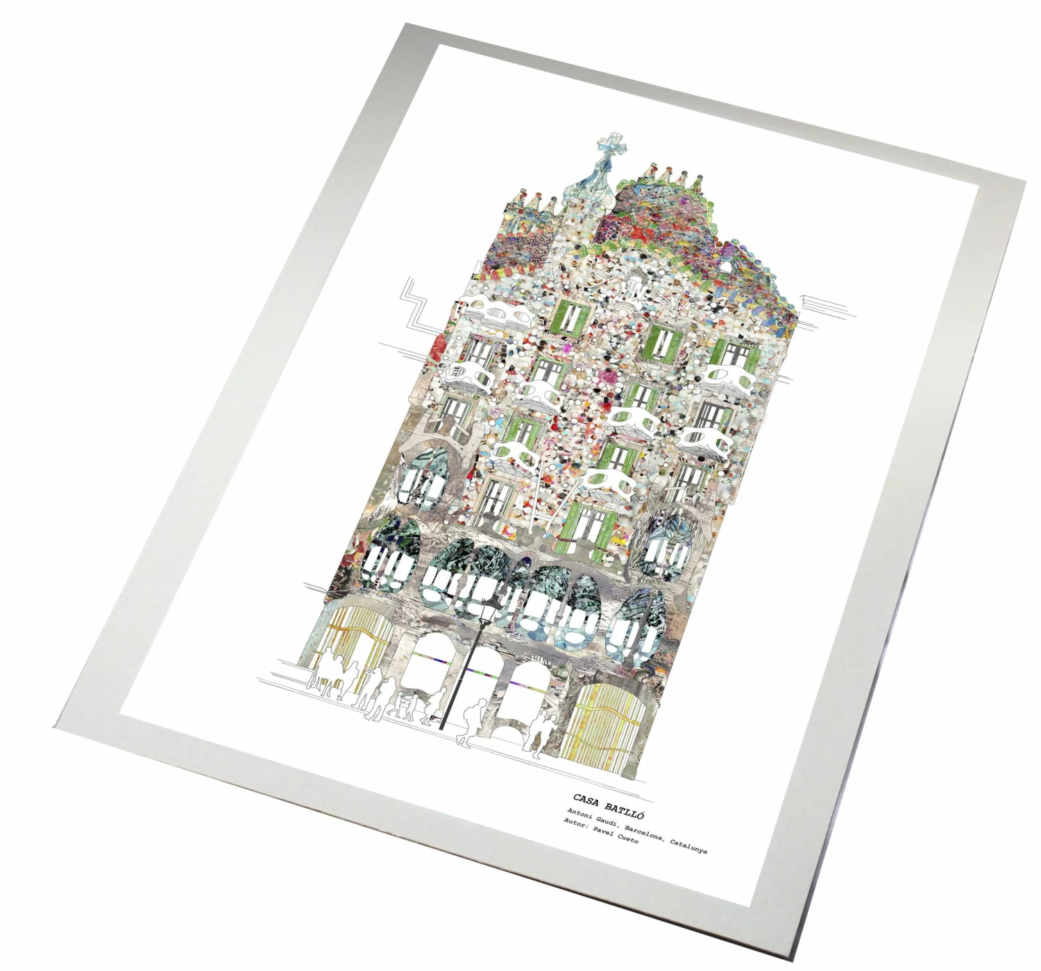 Bornisimo Casa Batllo Barcelona Print A3 2 Bornisimo Casa Batllo Barcelona Print A3