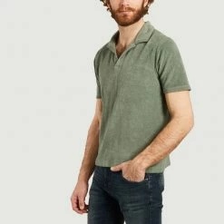 Harmony Green Tao Terry Polo Shirt