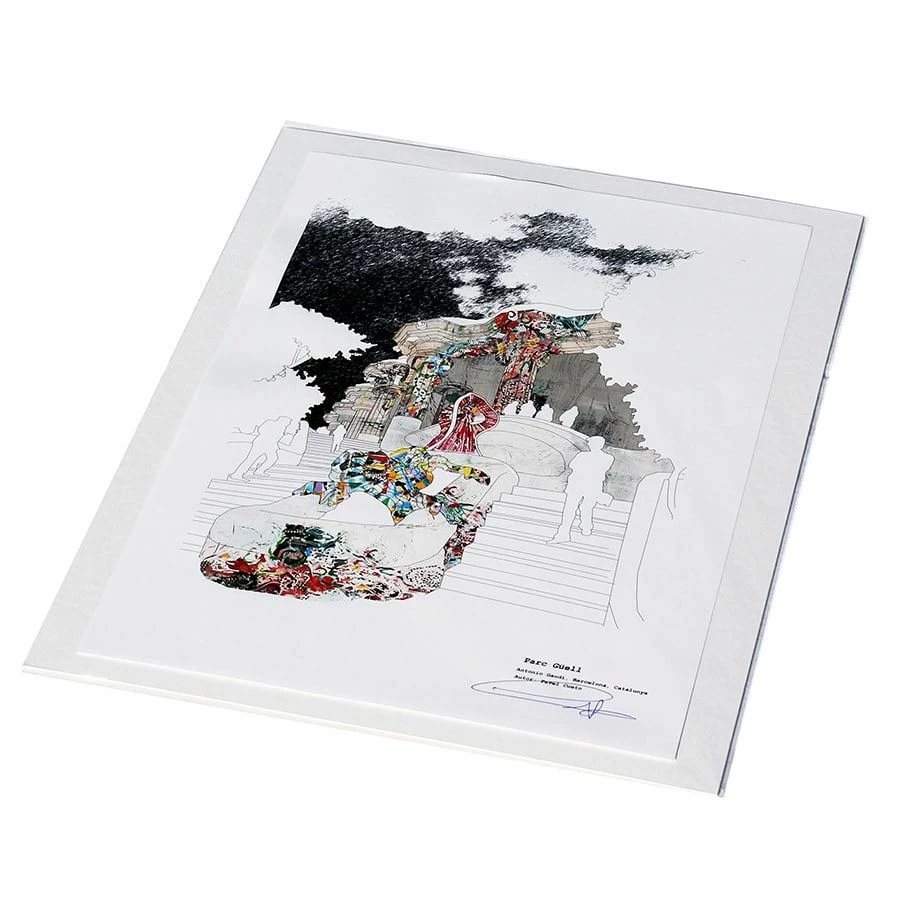 Bornisimo Parc Guell, Barcelona Print A3 2 Bornisimo Parc Guell, Barcelona Print A3