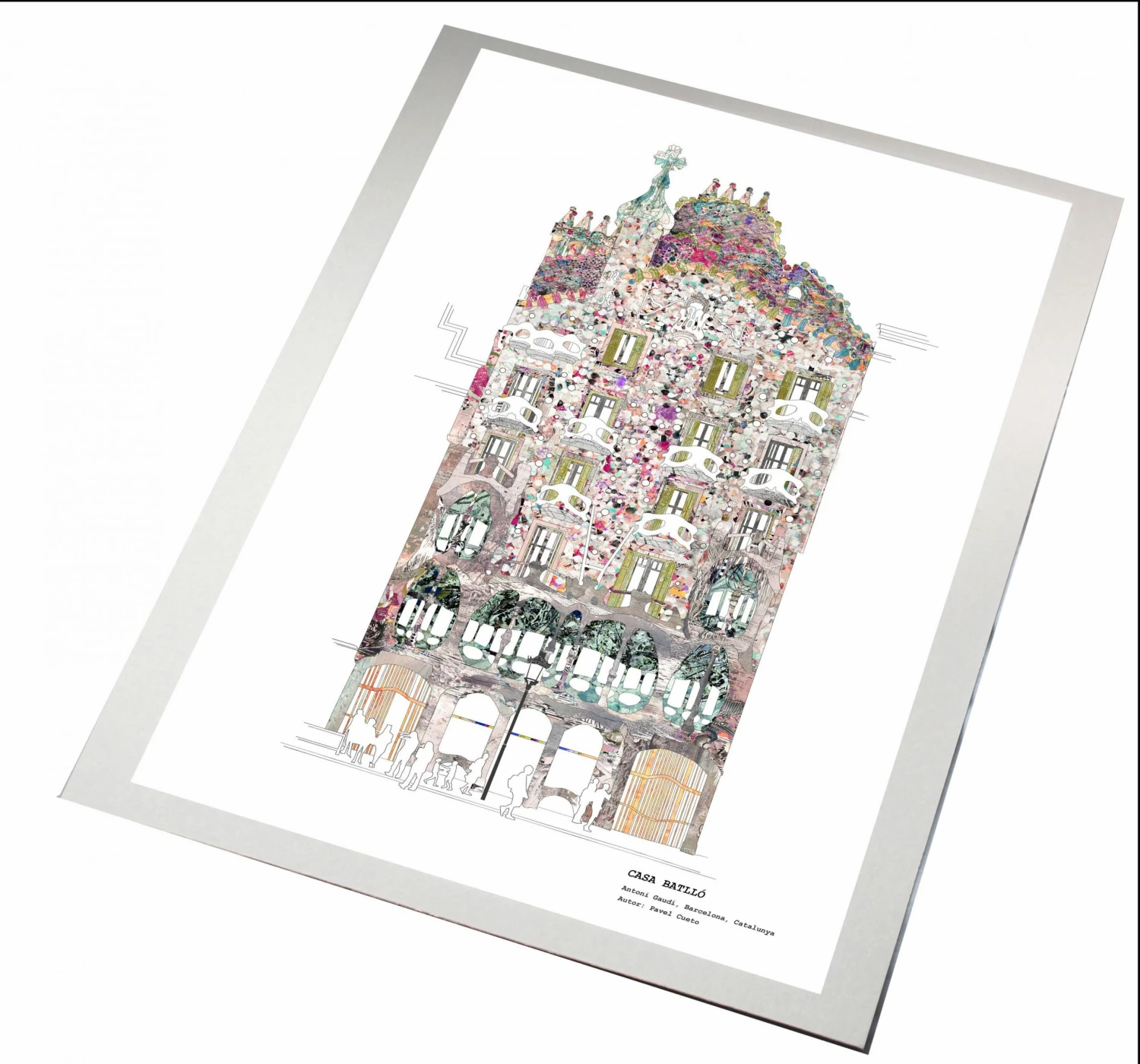 Bornisimo Casa Batlló, Barcelona Print A4 2 Bornisimo Casa Batlló, Barcelona Print A4