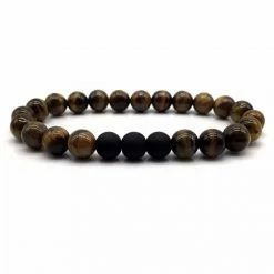 Bornisimo Volcanic Stones Bracelet Brown-black