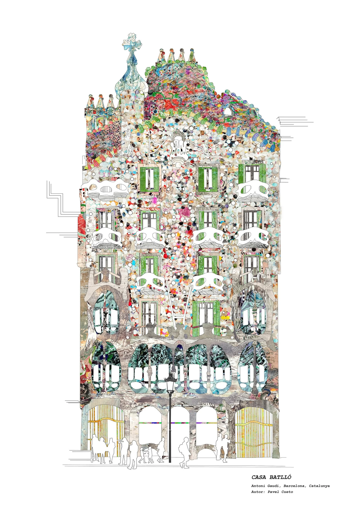 Bornisimo Casa Batllo Barcelona Print A4 1 Bornisimo Casa Batllo Barcelona Print A4