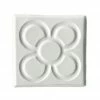 Bornisimo Ceramic Coaster Panot Barcelona Flower White