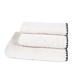 Harmony 50 x 100cm Cotton Embroidered Issey Bath Towel pack of two