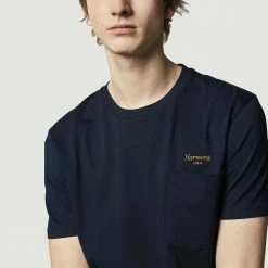 Harmony Navy Blue Teddy Cursive T Shirt