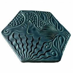 Bornisimo Ceramic Coaster Gaudi Panot Green Blue