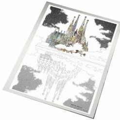 Bornisimo Sagrada Familia Mirror Barcelona Print A5