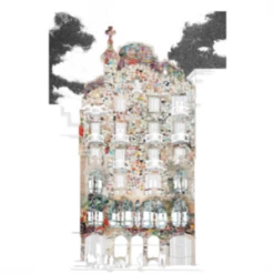 Cheap Haeckels Store 21 Bornisimo Casa Batlló, Barcelona Print A3