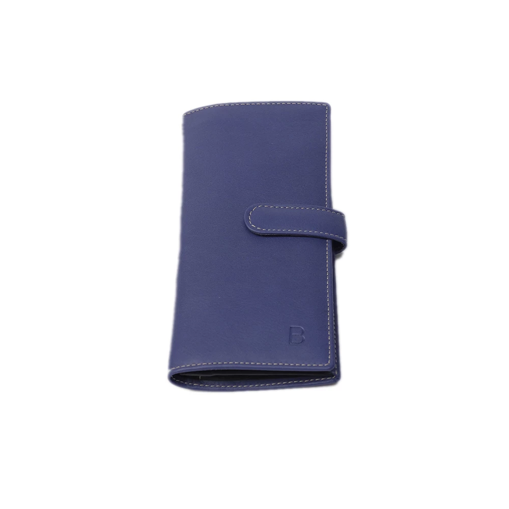 Bornisimo Blue leather Woman Wallet 2 Bornisimo Blue leather Woman Wallet