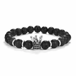 Bornisimo Volcanic Crown Bracelet Silver
