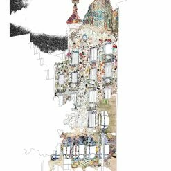 Bornisimo Casa Batlló Costat, Barcelona Print A5