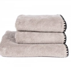 Harmony 50 x 100cm Cotton Embroidered Issey Bath Towel pack of two