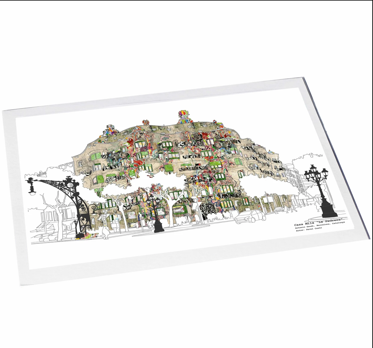 Bornisimo La Pedrera Barcelona Print A3 2 Bornisimo La Pedrera Barcelona Print A3