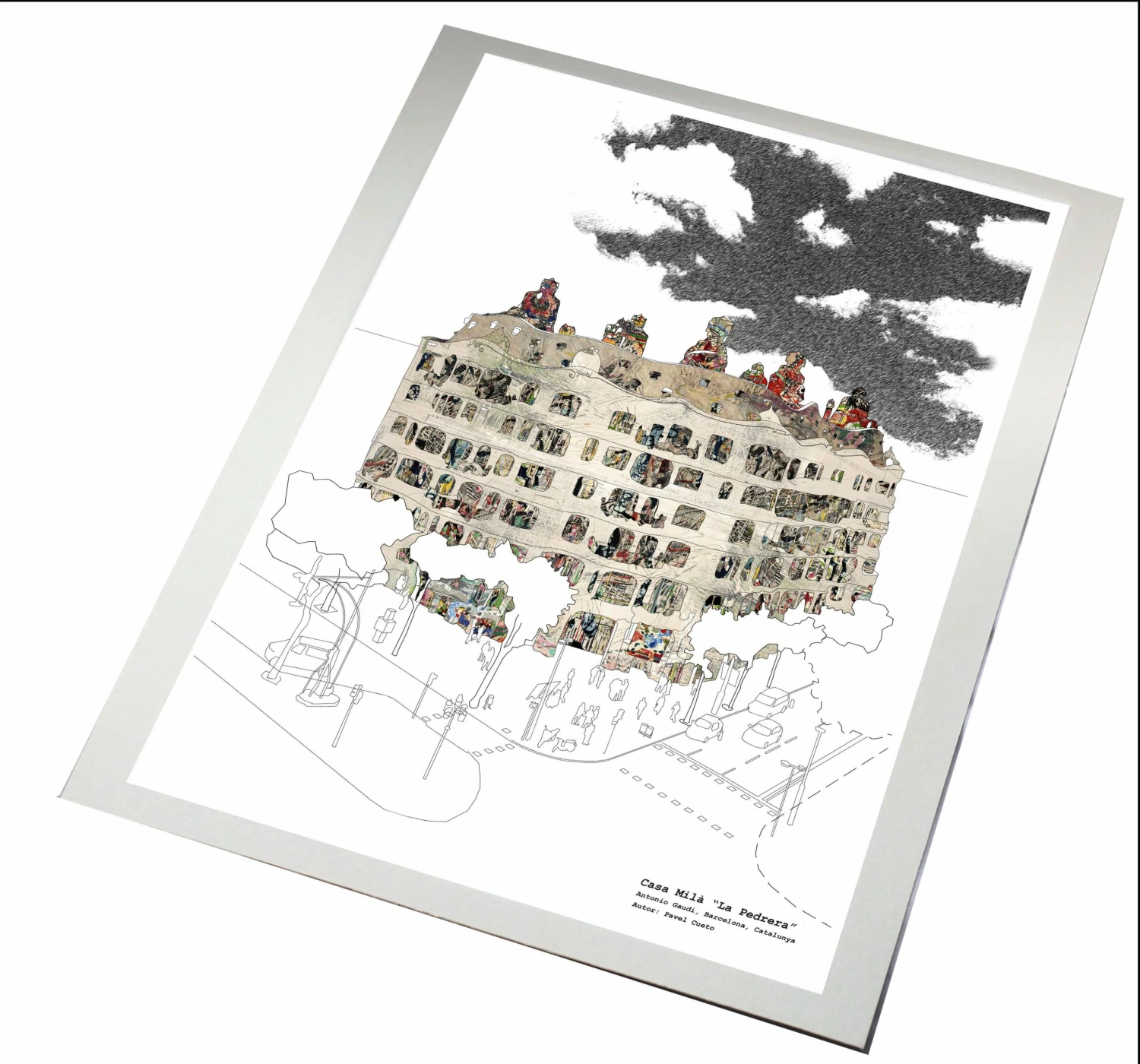 Bornisimo La Pedrera, Barcelona Print A5 2 Bornisimo La Pedrera, Barcelona Print A5