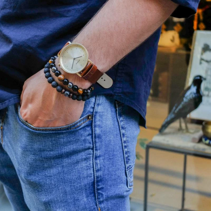 Bornisimo Volcanic Stones Bracelet Blue 2 Bornisimo Volcanic Stones Bracelet Blue