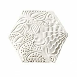 Bornisimo Ceramic Coaster Gaudi Panot White