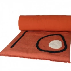 Harmony Quilt Cover in Linen and Embossed Cotton Tikri Ivory Harmony 10 Harmony Quilt Cover in Linen and Embossed Cotton Tikri Ivory Harmony