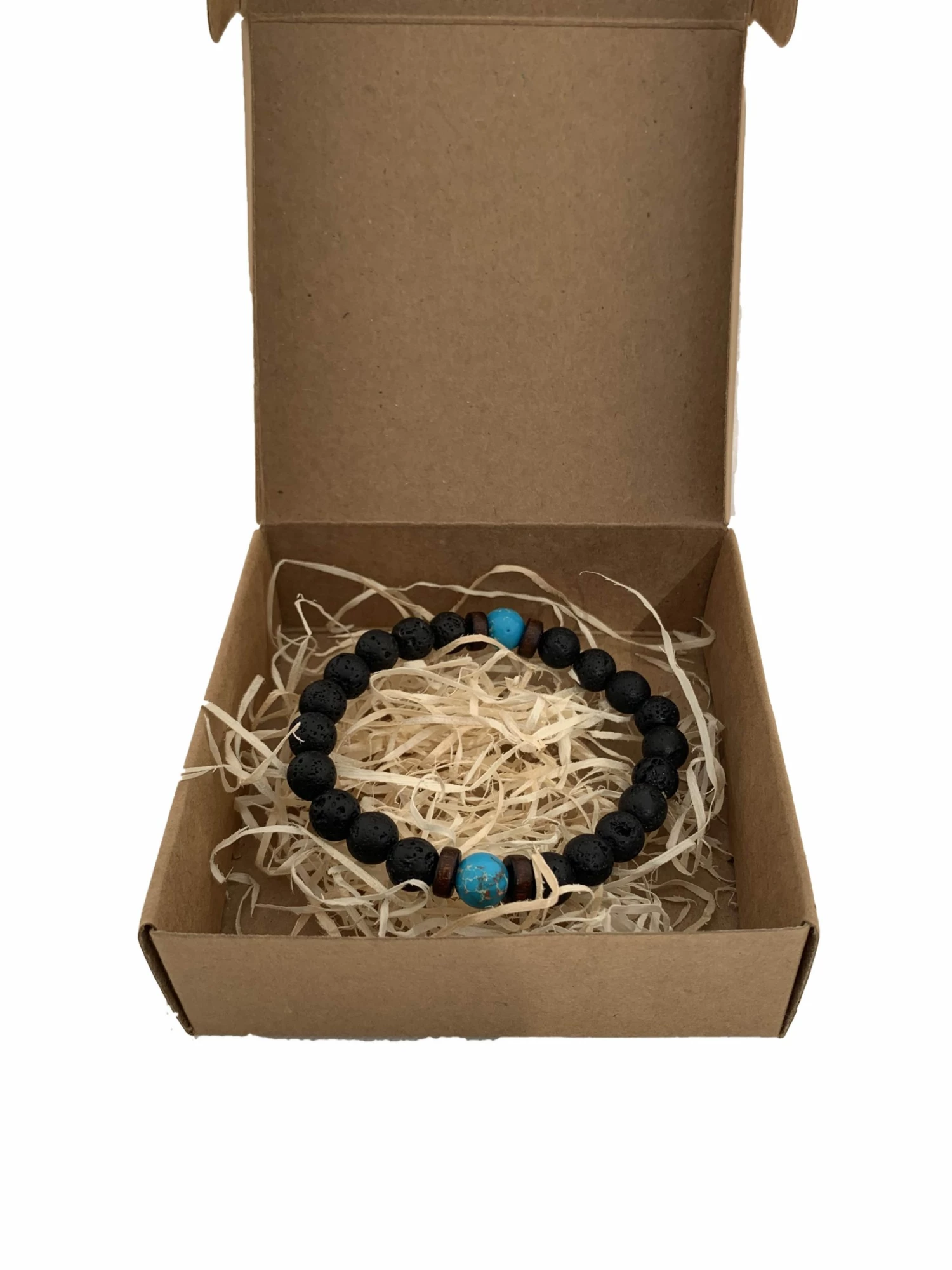 Bornisimo Volcanic Stones Bracelet Black Dumbbell 4 Bornisimo Volcanic Stones Bracelet Black Dumbbell