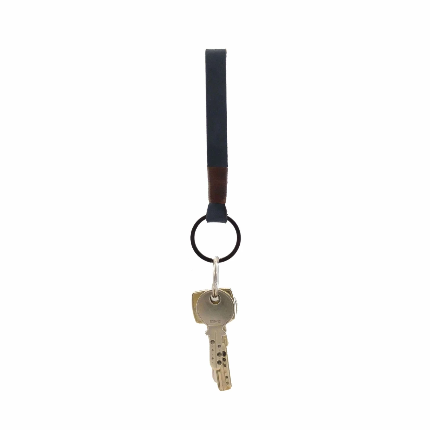 Bornisimo Navy Leather Key chain 2 Bornisimo Navy Leather Key chain
