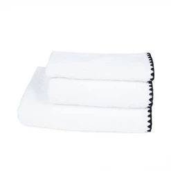 Harmony 50 x 100cm Cotton Embroidered Issey Bath Towel pack of two