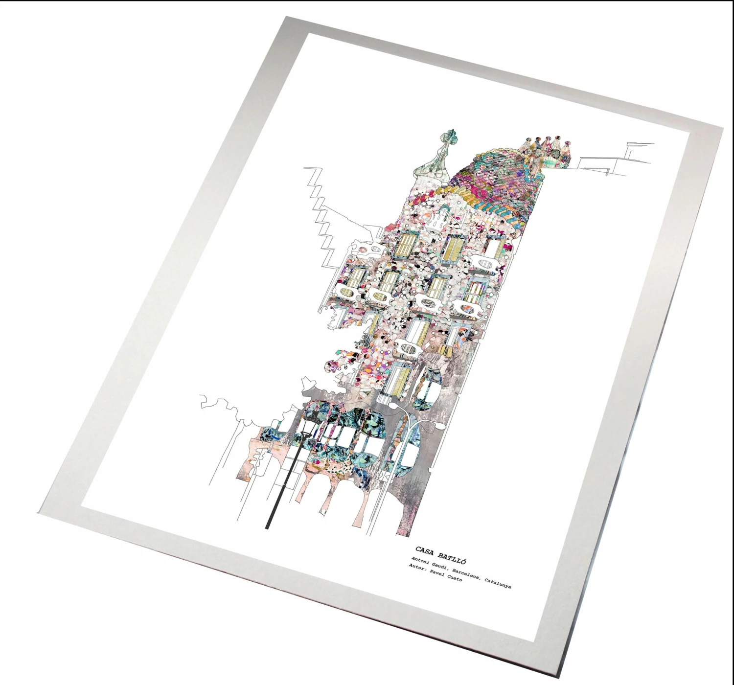 Bornisimo Casa Batlló Costat, Barcelona Print A3 2 Bornisimo Casa Batlló Costat, Barcelona Print A3