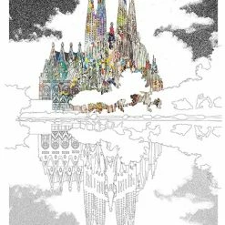 Bornisimo Sagrada Familia Mirror Barcelona Print A3