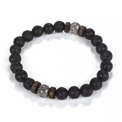 Bornisimo Grey Volcanic Stones Bracelet