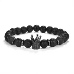 Bornisimo Volcanic Crown Bracelet Black