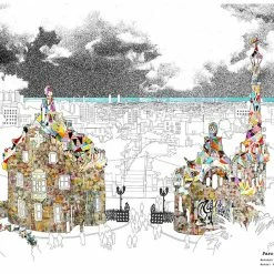 Bornisimo Parc Guell Entrada Barcelona Print A5