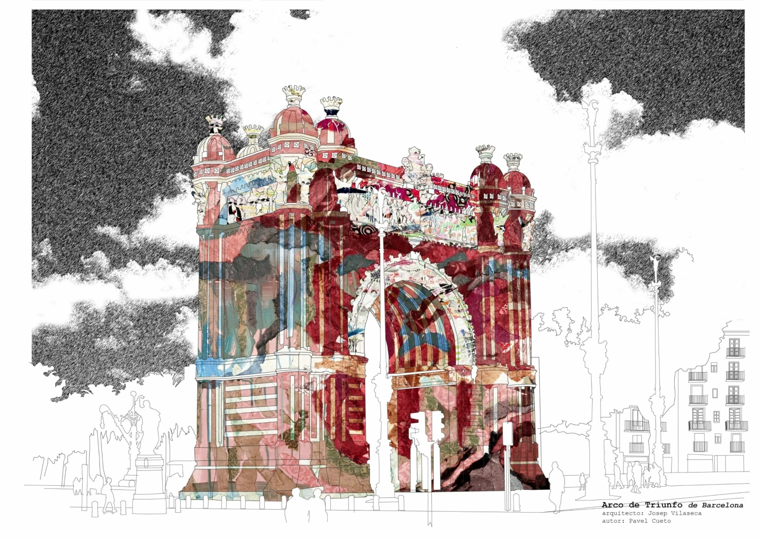 Bornisimo Arc De Triomf Barcelona Print A4 1 Bornisimo Arc De Triomf Barcelona Print A4