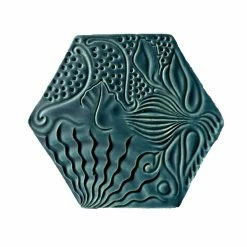 Bornisimo Ceramic Coaster Gaudi Panot Green Blue