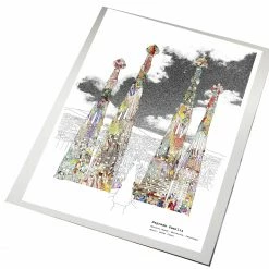 Bornisimo Sagrada Familia, Barcelona Print A5
