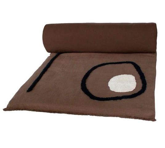 Harmony Quilt Cover in Linen and Embossed Cotton Tikri Ivory Harmony 6 Harmony Quilt Cover in Linen and Embossed Cotton Tikri Ivory Harmony