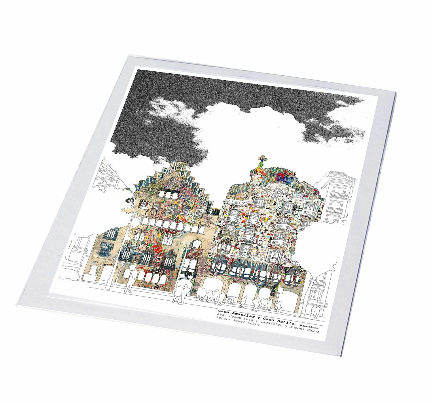 Bornisimo Casa Amatller Y Batllo Barcelona Print A5 2 Bornisimo Casa Amatller Y Batllo Barcelona Print A5