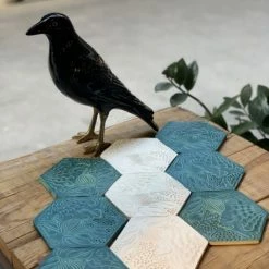 Bornisimo Ceramic Coaster Gaudi Panot White