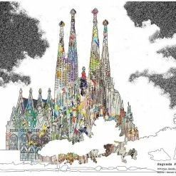 Cheap Haeckels Store 24 Bornisimo Sagrada Familia Barcelona Print A4