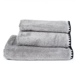 Harmony 50 x 100cm Cotton Embroidered Issey Bath Towel pack of two
